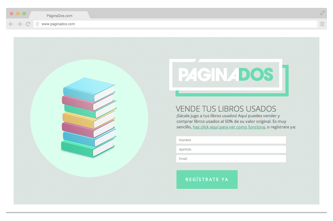 The second version of PaginaDos.com